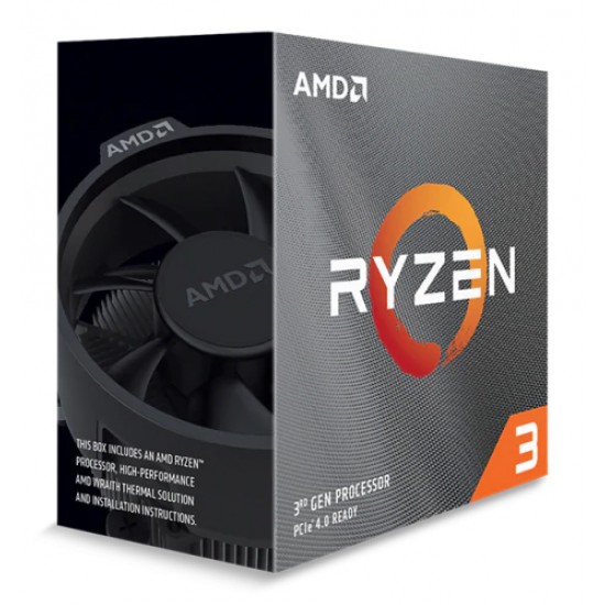 AMD CPU Ryzen 3 3100, 3.6GHz, 4 Cores, AM4, 18MB, Wraith Stealth cooler