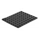 DELOCK Αυτοκόλλητη βάση προστασίας 18307, 3Μ, 6x2mm, μαύρη, 80τμχ