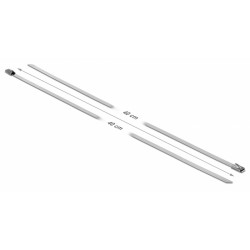 DELOCK μεταλλικός σφιγκτήρας καλωδίων 18769, 400x4.6mm, 10τμχ