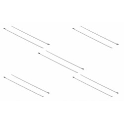 DELOCK μεταλλικός σφιγκτήρας καλωδίων 18774, 500x7.9mm, 10τμχ