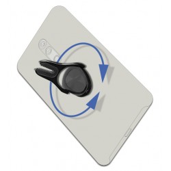 DELOCK 4 σε 1 finger ring, stand, 360° και βάση αεραγωγού 20675, ανθρακί