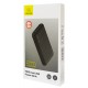 USAMS power bank PB39 5000mAh, slim, 2x output, 2A, μαύρο