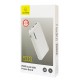 USAMS power bank PB39 5000mAh, slim, 2x output, 2A, λευκό