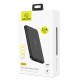 USAMS power bank PB33 5000mAh, slim, 1x output, 2.1A, μαύρο