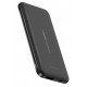 USAMS power bank PB33 5000mAh, slim, 1x output, 2.1A, μαύρο
