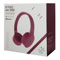 KYGO Bluetooth headphones Α4/300, ασύρματα & ενσύρματα, aptX, μπορντό