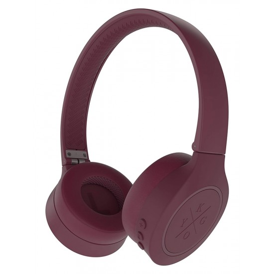 KYGO Bluetooth headphones Α4/300, ασύρματα & ενσύρματα, aptX, μπορντό