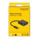 DELOCK converter USB Type-C σε ethernet RJ45 66644, 1000Mbps, μαύρο