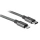 DELOCK Καλώδιο USB Type-C σε Lightning 85298, copper, 480Mbps, 2m, γκρι