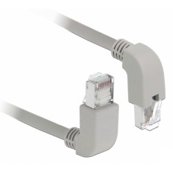 DELOCK Καλώδιο SF/UTP Cat 5e 85853, 26AWG, copper, 1m, γκρι