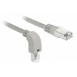 DELOCK Καλώδιο SF/UTP Cat 5e 85855, 26AWG, copper, 0.5m, γκρι