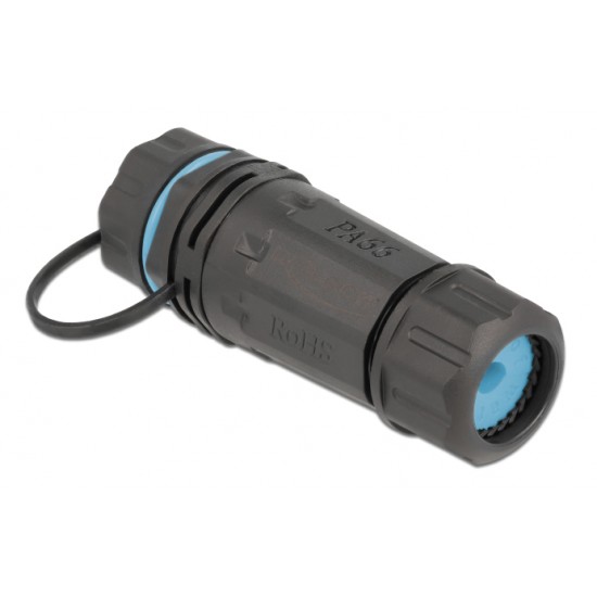 DELOCK αδιάβροχος σύνδεσμος RJ45 Cat.6A 86701, μπλε