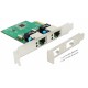 DELOCK PCI Express Card σε 2x Gigabit LAN 89999, έως 1000 Mbps