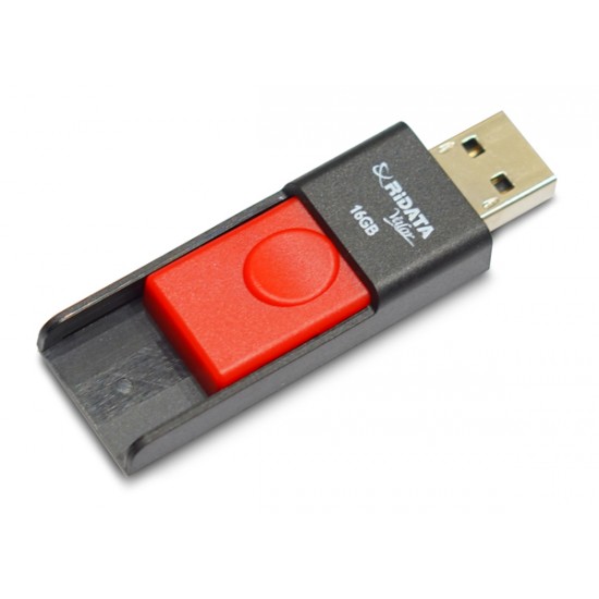 RIDATA USB Flash Drive Cube 9F616G0RDVD02, 16GB, USB 2.0, κόκκινο