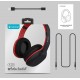 CELEBRAT Bluetooth headphones A18-BKRD, wireless & wired, μαύρο-κόκκινο