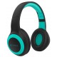 CELEBRAT headphones με μικρόφωνο A23-BL, bluetooth, 40mm, μαύρο-πράσινο