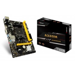 BIOSTAR Μητρική A320MH, 2x DDR4, AM4, USB 3.1, HDMI, mATX, Ver. 6.1