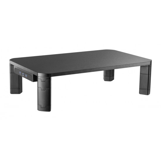 BRATECK Επιτραπέζια βαση AMS-7 για οθόνη 17-32", 3x USB 3.0, 20kg