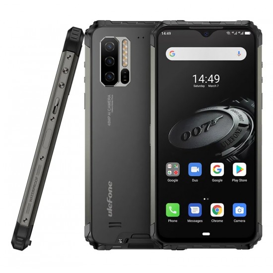 ULEFONE Smartphone Armor 7E, IP68/IP69K, 6.3", 4/128GB, 8-Core, μαύρο