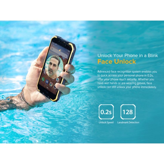 ULEFONE Smartphone Armor X6, IP68/IP69K, 5", 2/16GB, Quad-core, μαύρο