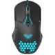 AULA ενσύρματο gaming ποντίκι Wind F809, 3200DPI, 7 πλήκτρα, RGB, μαύρο