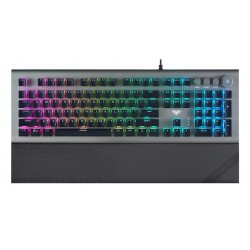 AULA Gaming πληκτρολόγιο Forest L2098, RGB, blue switch, μαύρο-γκρι