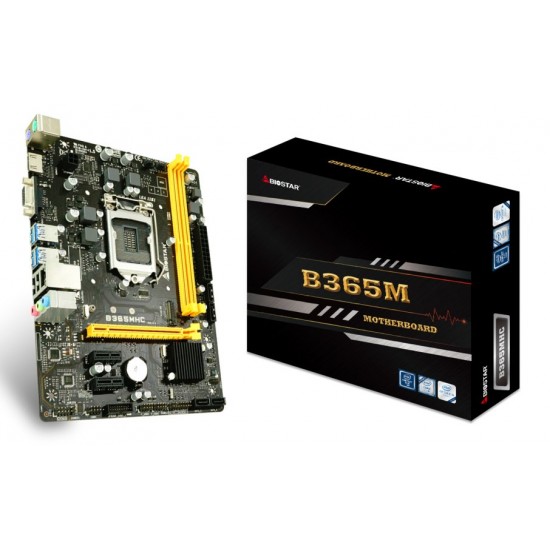 BIOSTAR Μητρική B365MHC, 2x DDR4, s1151, USB 3.1, HDMI, mATX, Ver. 6.1