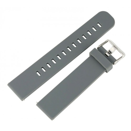 Λουράκι σιλικόνης BAND20MM-GR, 20mm, γκρι