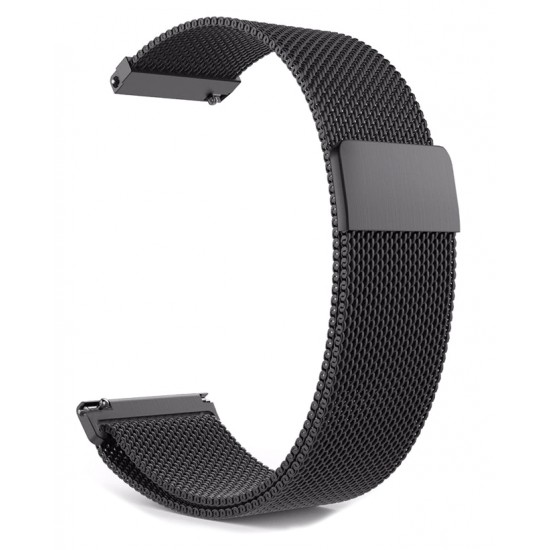Λουράκι ρολογιού BAND20MMMG-BK, 20mm, μεταλλικό, μαγνητικό, μαύρο