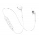 USAMS bluetooth earphones BHULN01, LN series, BT 4.2, λευκό