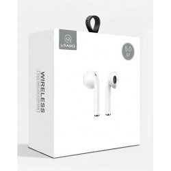 USAMS earphones BHULQ01, με θήκη φόρτισης, Lightning, λευκά