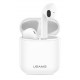 USAMS earphones BHUYL01, με θήκη φόρτισης, lightning, λευκά