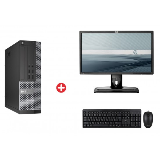 Bundle DELL PC 7020 SFF, HP Οθόνη ZR22W 22" IPS, POWERTECH set PT-678