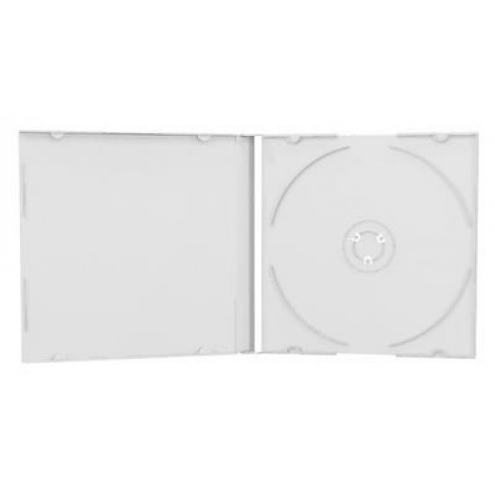 CD/DVD Slim case, 5.2mm, διάφανη, 100τμχ