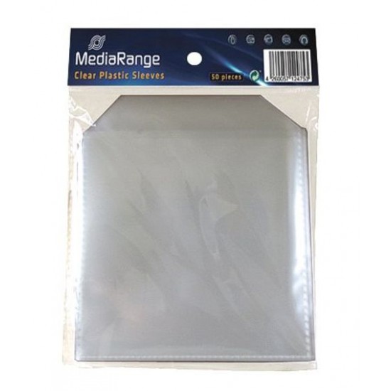 MEDIARANGE PP CD πλαστική θήκη με καπάκι - 50 τμχ