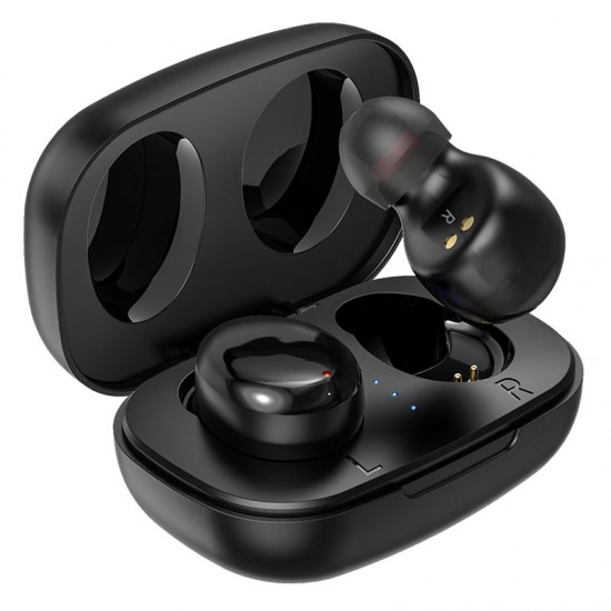 BOROFONE earphones BE35 με θήκη φόρτιστης, True Wireless, μαύρα
