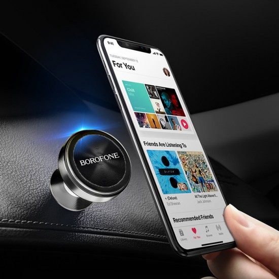 BOROFONE μαγνητική βάση smartphone για αυτοκίνητο BH5, 360°, μαύρη