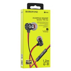 BOROFONE earphones με μικρόφωνο BM48, 3.5mm, 1.2m, μαύρα