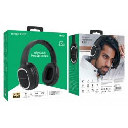 BOROFONE headphones με μικρόφωνο BO9, bluetooth, 3.5mm, μαύρα