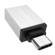 BOROFONE αντάπτορας BV3, Type-C σε USB 3.0, OTG, ασημί