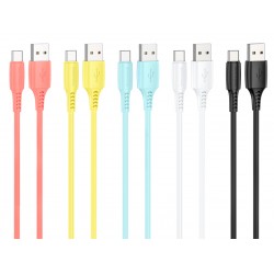 BOROFONE σετ καλωδίων BX40 USB σε Type-C, 1m, 30τμχ, διάφορα χρώματα