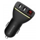 BOROFONE φορτιστής αυτοκινήτου BZ11 με οθόνη, 2x USB, 2.1Α, μαύρος