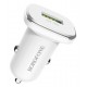 BOROFONE φορτιστής αυτοκινήτου BZ12A, 1x USB, QC3.0 18W, λευκός