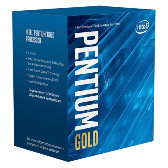 INTEL CPU Pentium Gold G6400, Dual Core, 4GHz, 4MB Cache, LGA1200