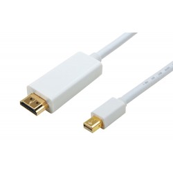 POWERTECH καλώδιο Mini DisplayPort σε HDMI 1.4V CAB-DP012, λευκό, 3m