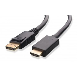 POWERTECH καλώδιο DisplayPort 1.2v(M) σε HDMI 1.4v(M), PTN3361, CCS, 5m