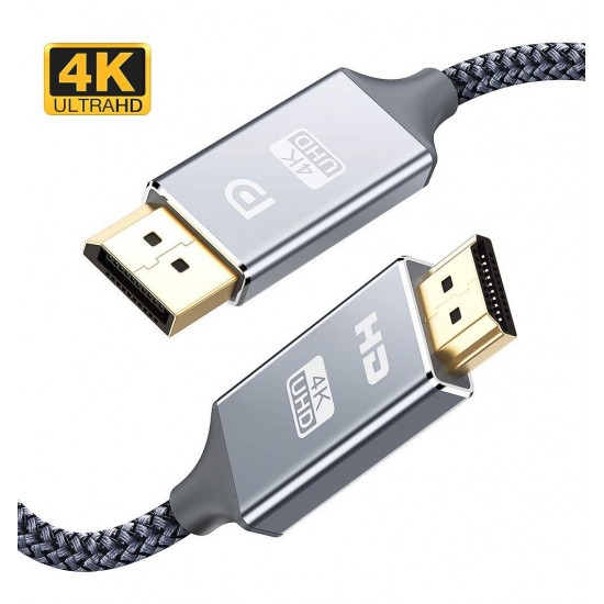 POWERTECH καλώδιο DisplayPort (M) σε HDMI(M), 4K, PS8402A, copper, 5m
