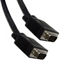 Powertech καλώδιο VGA HD 15pin - 5m - αρσενικό σε αρσενικό - BLACK