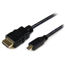 Powertech HDMI 19pin σε HDMI Micro (D)  - 1.4V / 2F + with ethernet - 3M