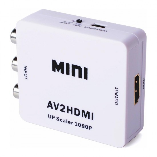 HD Video Converter CAB-H083 από 3x RCA σε HDMI, Full HD, λευκό